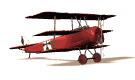 Biplane with engine running image
